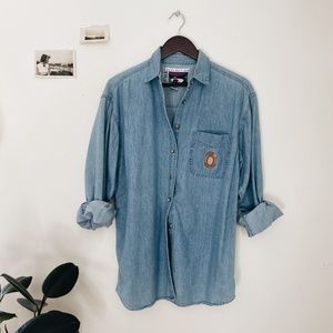 Vintage Denim Top Size M